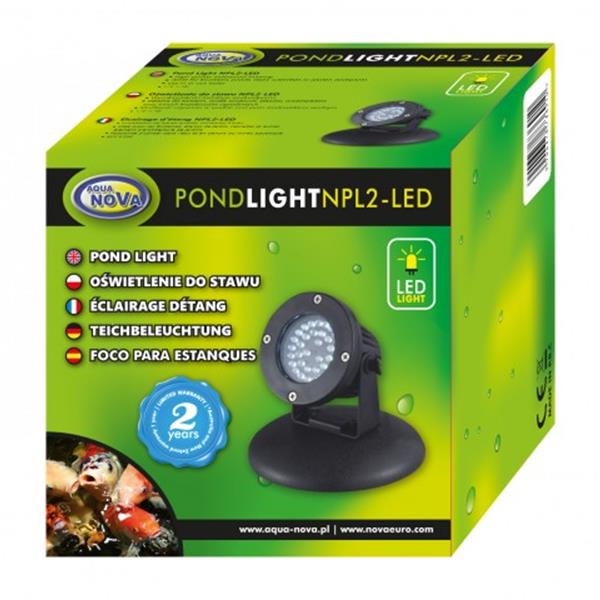 Aqua Nova NPL2-Led oświetlenie led z czujnikiem zmierzchu do oczka